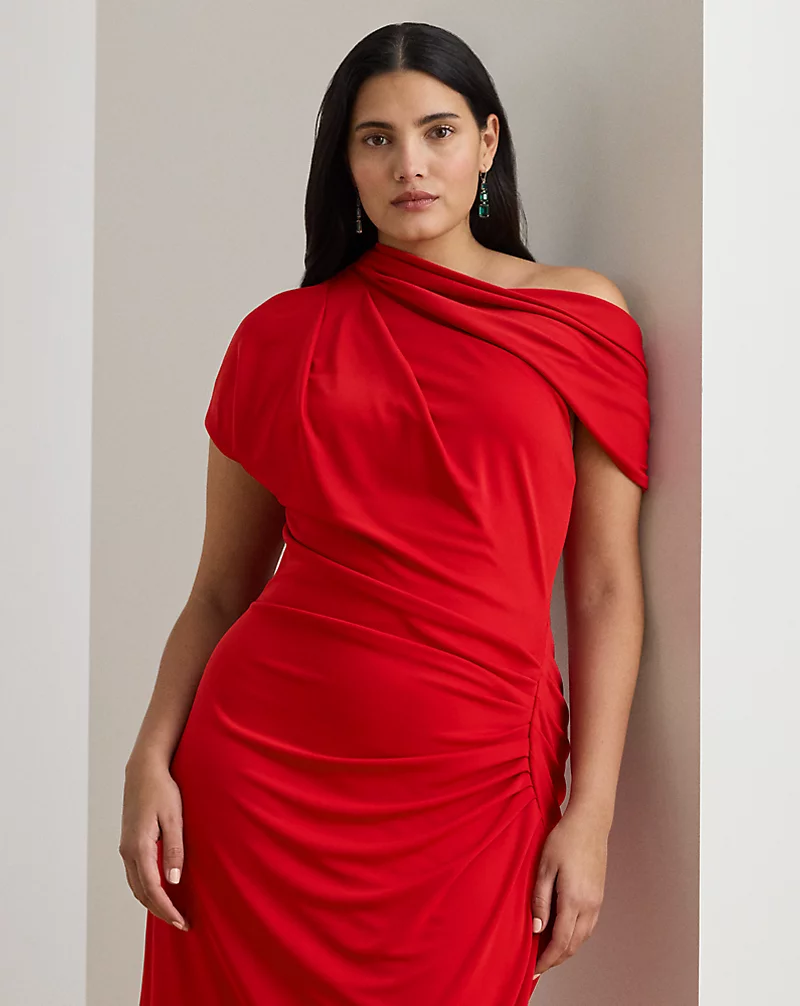 Polo Golf Ralph Lauren Stretch Jersey Off-the-Shoulder Dress