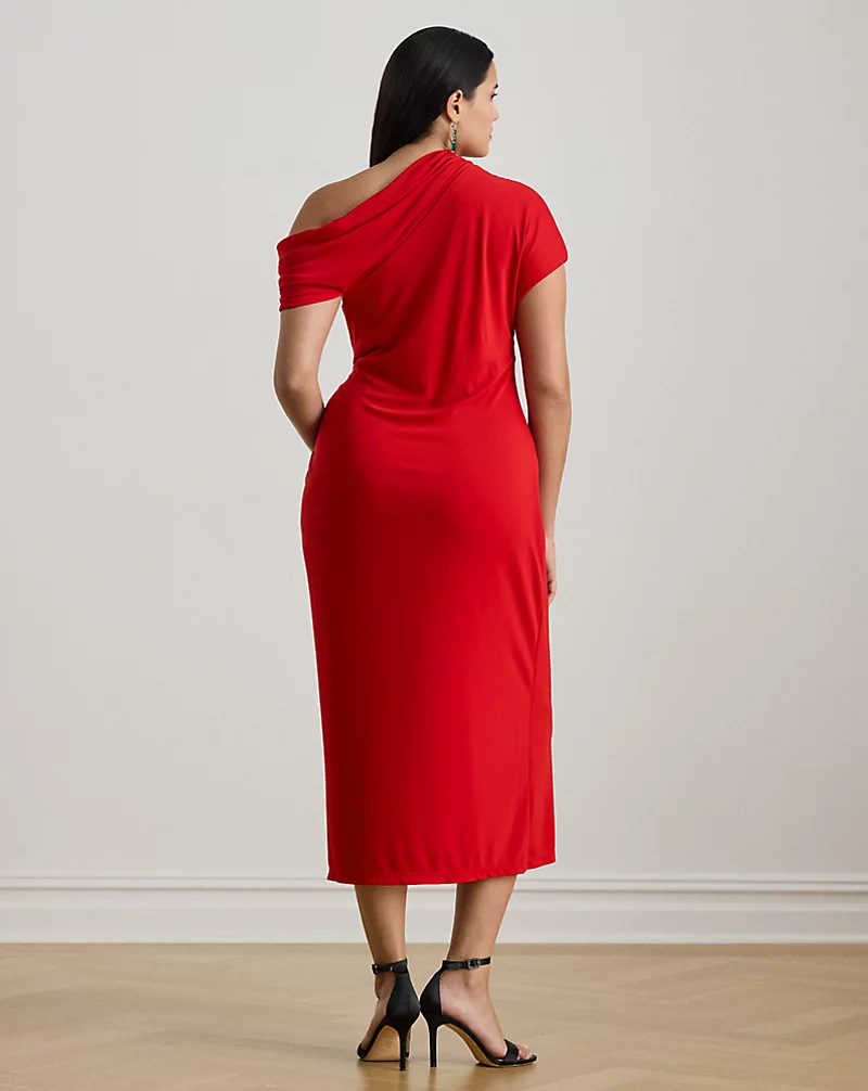 Polo Golf Ralph Lauren Stretch Jersey Off-the-Shoulder Dress