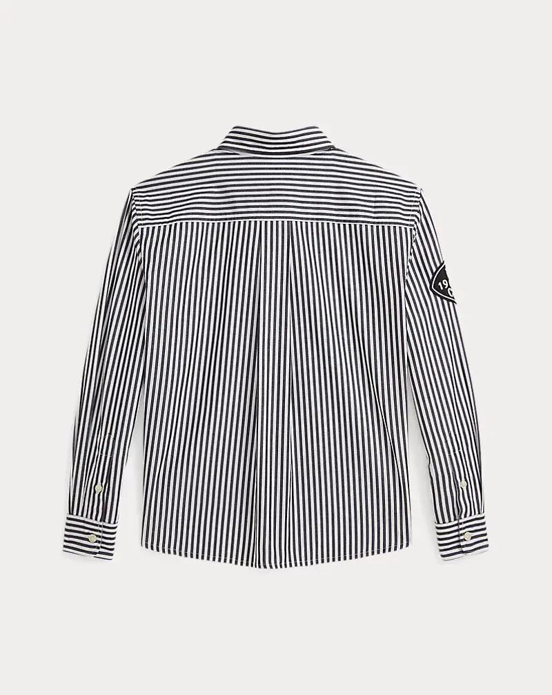 Polo Golf Ralph Lauren Striped Cotton Boxy Letter Shirt