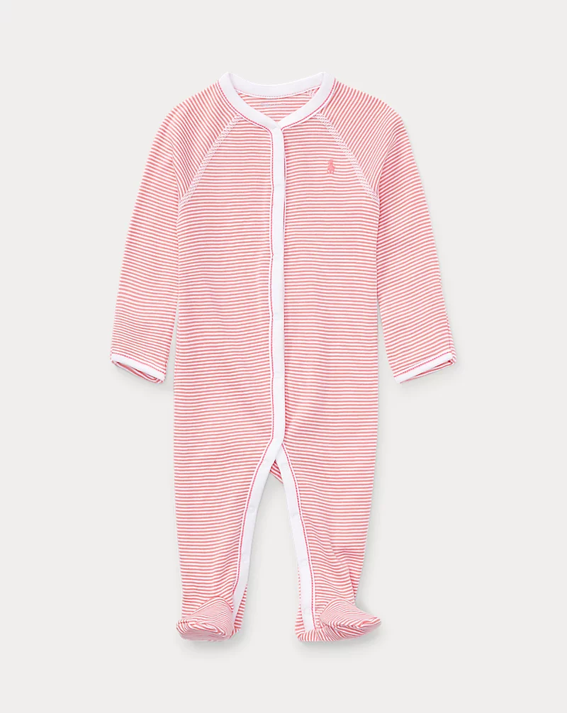 polo golf ralph lauren Striped Cotton Footed Coverall