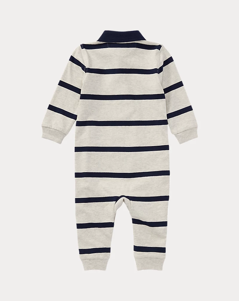 Polo Golf Ralph Lauren Striped Cotton Jersey Rugby Coverall