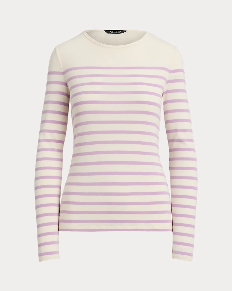 Polo Golf Ralph Lauren Striped Cotton Long-Sleeve Tee