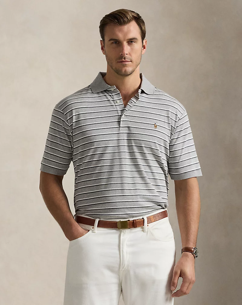 polo golf ralph lauren Striped Soft Cotton Polo Shirt