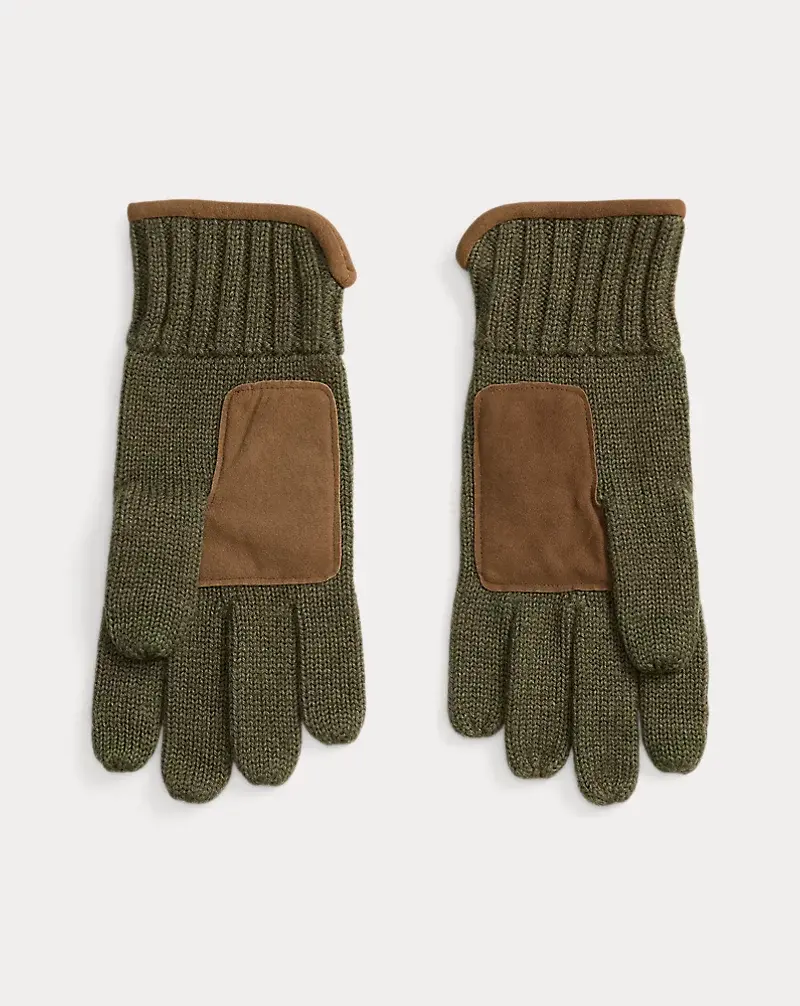 Polo Golf Ralph Lauren Suede-Trim Wool Touch-Screen Gloves