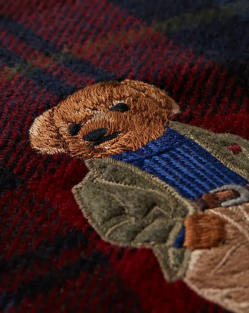 Polo Golf Ralph Lauren Tartan Polo Bear Throw Pillow