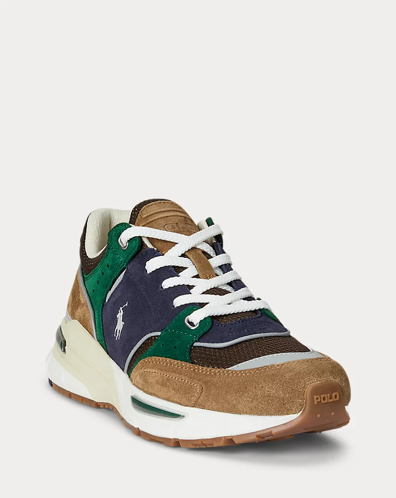 Polo Golf Ralph Lauren Trackster 250 Suede & Mesh Sneaker