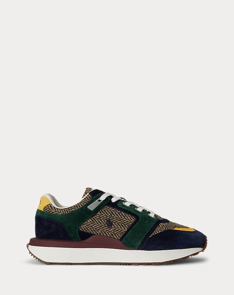 polo golf ralph lauren Train 89 V2 Harris Tweed Sneaker