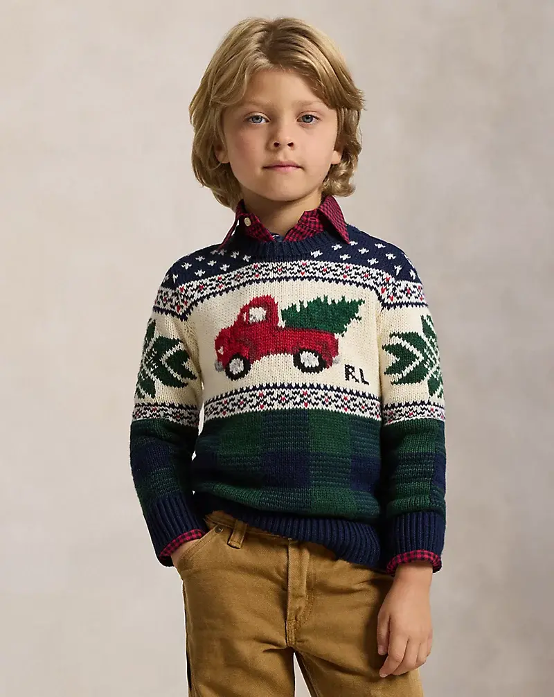 polo golf ralph lauren Truck-Intarsia Cotton Sweater