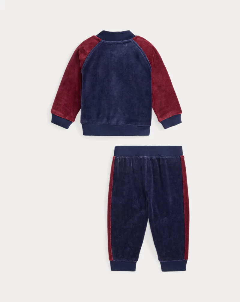 Polo Golf Ralph Lauren Velour Baseball Jacket & Jogger Pant Set