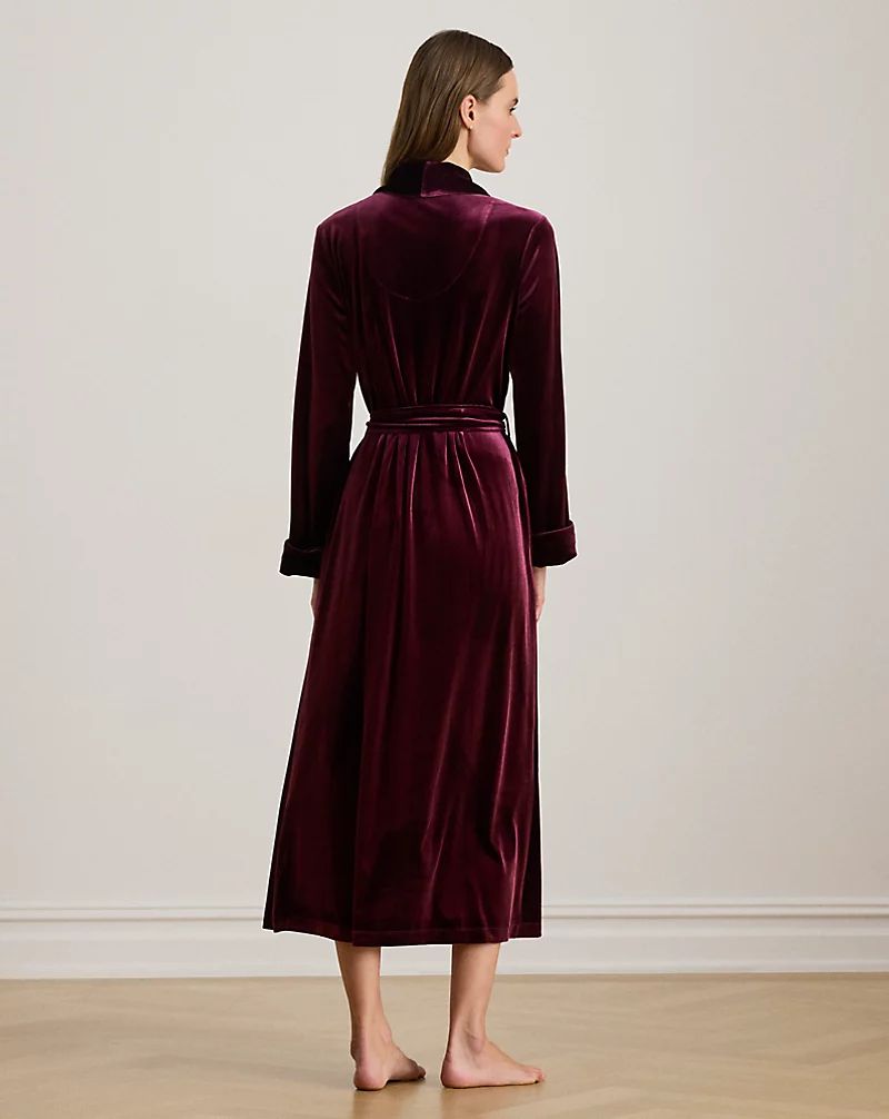 Polo Golf Ralph Lauren Velvet Long Shawl-Collar Robe