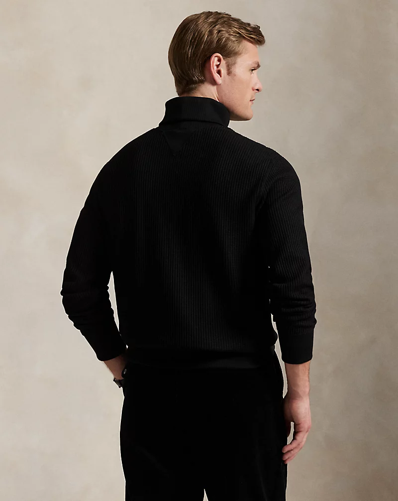 Polo Golf Ralph Lauren Waffle-Knit Fleece Turtleneck