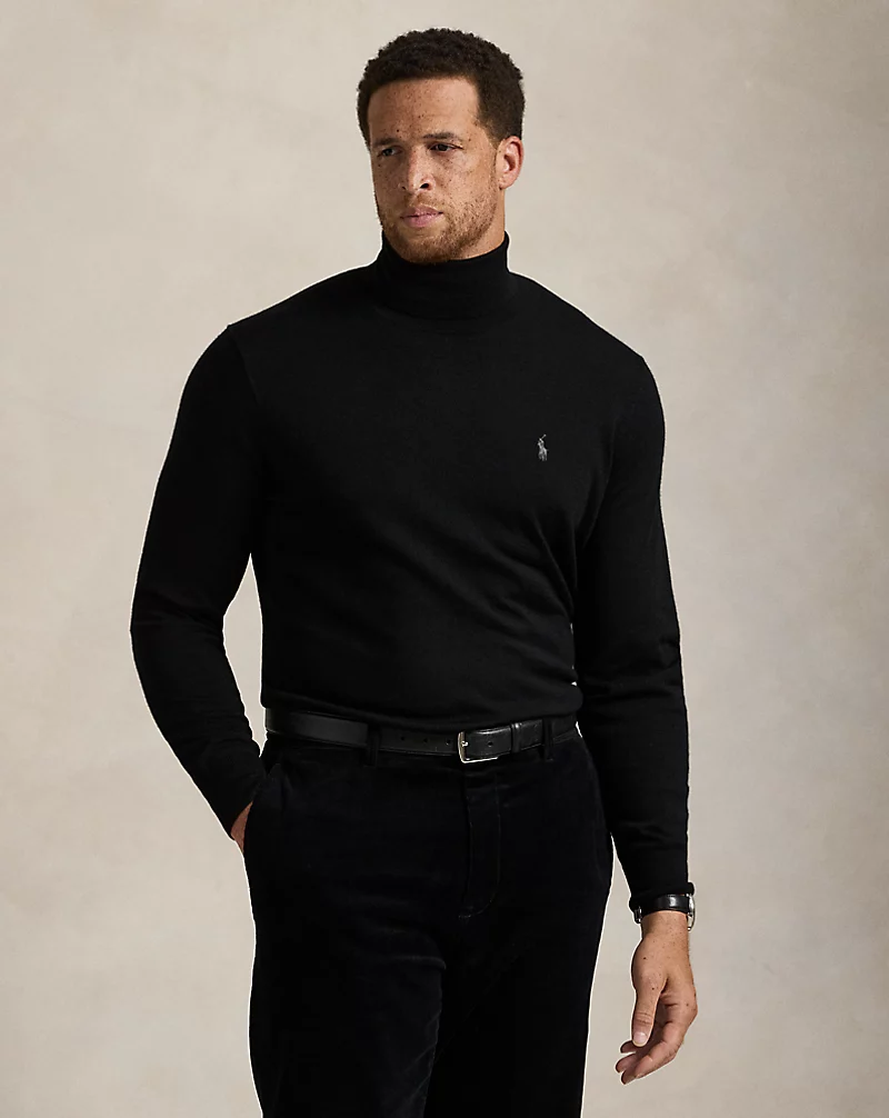 polo golf ralph lauren Washable Wool Turtleneck Sweater