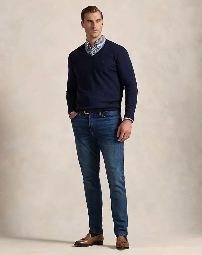 Polo Golf Ralph Lauren Washable Wool V-Neck Sweater