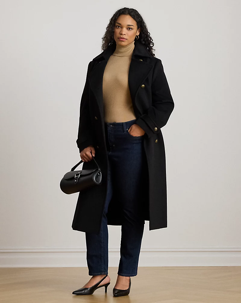 polo golf ralph lauren Wool-Blend Double-Breasted Coat