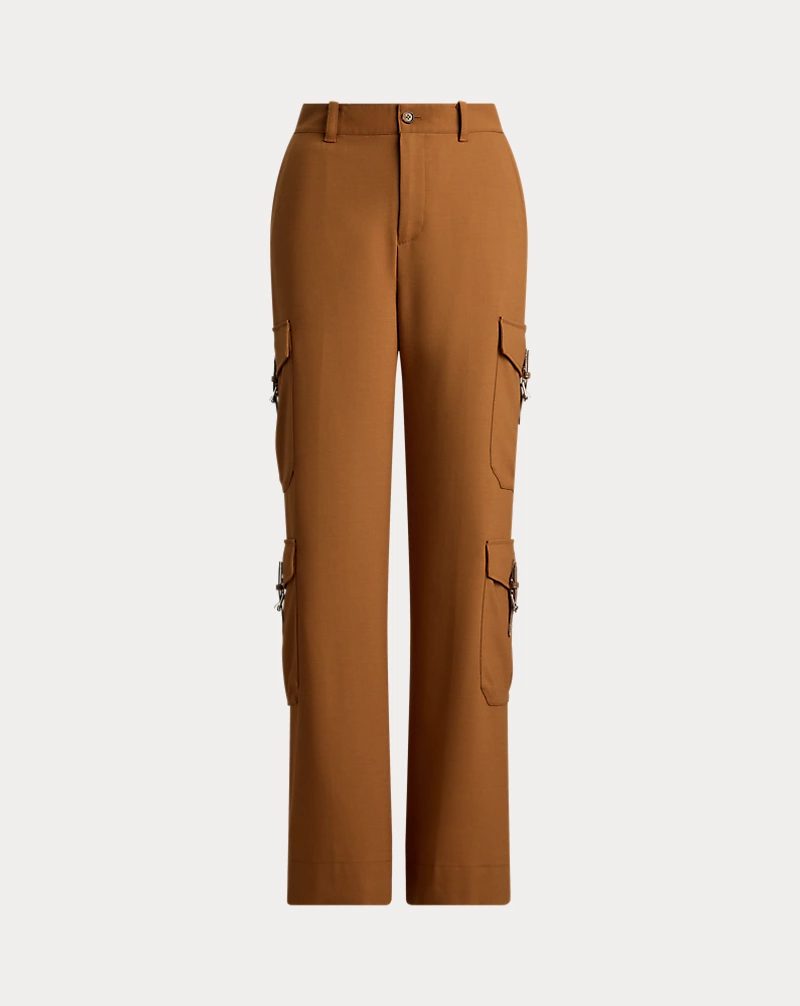 Polo Golf Ralph Lauren Wool-Blend Serge Wide-Leg Cargo Pant