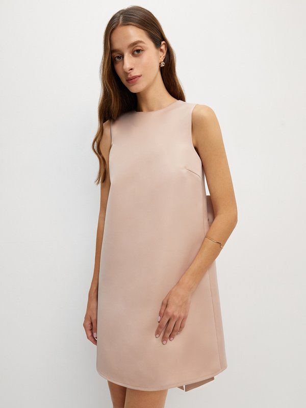 Pomelo Pomelo Bow Back Sleeveless Mini Dress - Light Pink