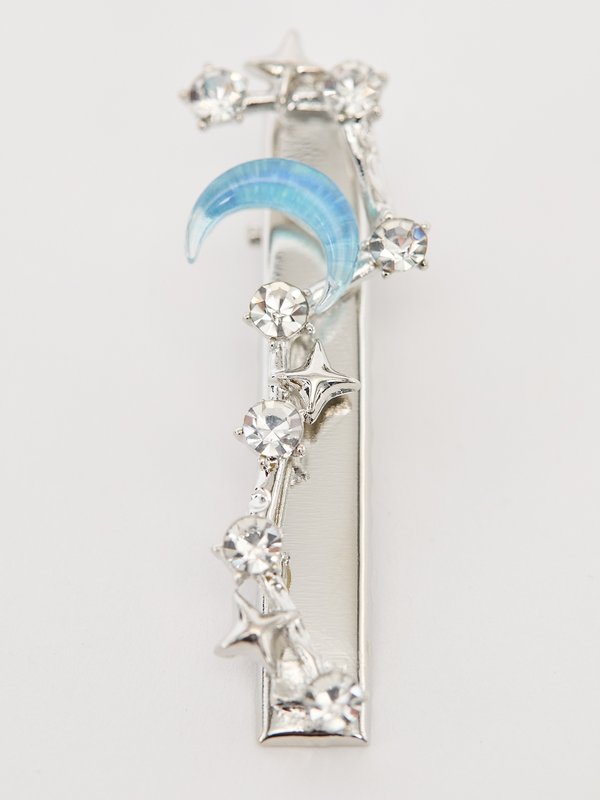 Pomelo Pomelo Celestial Barette Hair Clip - Silver Metallic