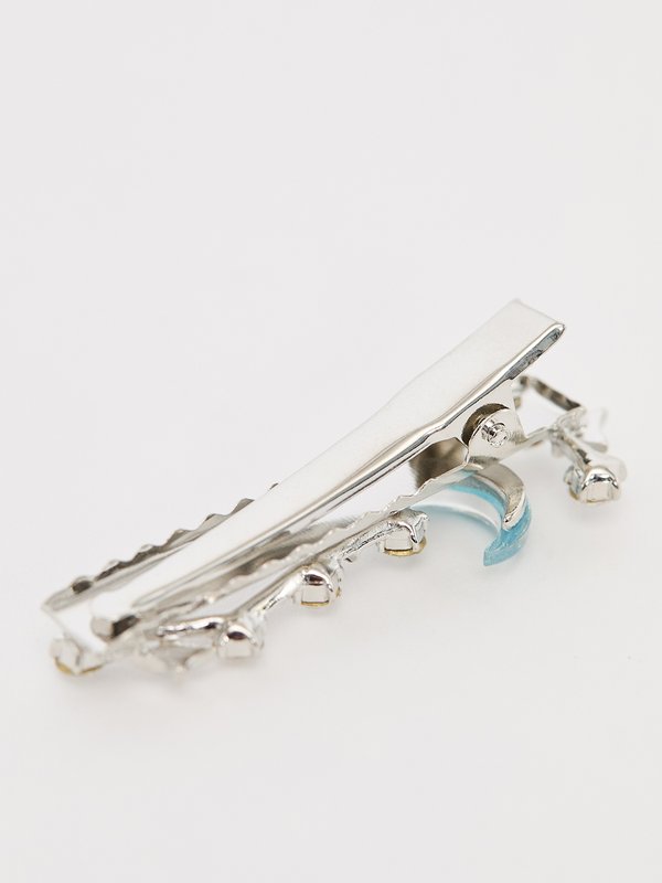 Pomelo Pomelo Celestial Barette Hair Clip - Silver Metallic