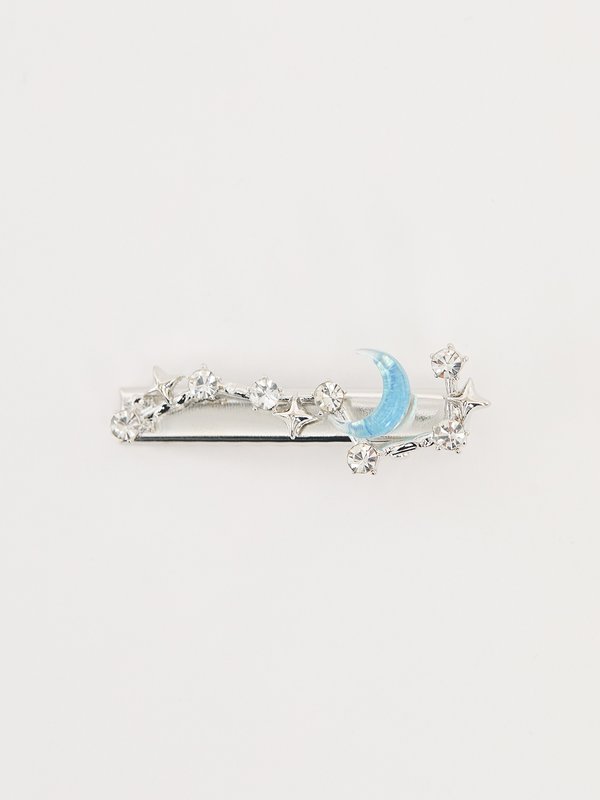 pomelo Pomelo Celestial Barette Hair Clip - Silver Metallic