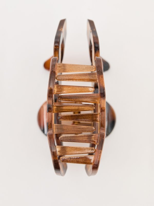Pomelo Pomelo Dog-Shaped Hair Claw Clip - Brown Amber