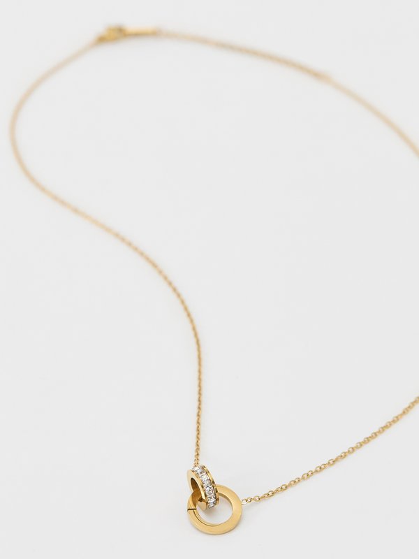 Pomelo Pomelo Interlocking Charm Necklace - Multi Color