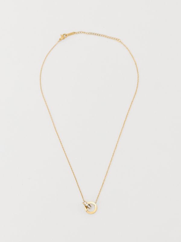 pomelo Pomelo Interlocking Charm Necklace - Multi Color