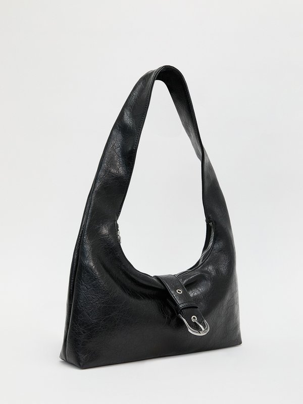 Pomelo My Accessories Belted Shoulder Bag - Black