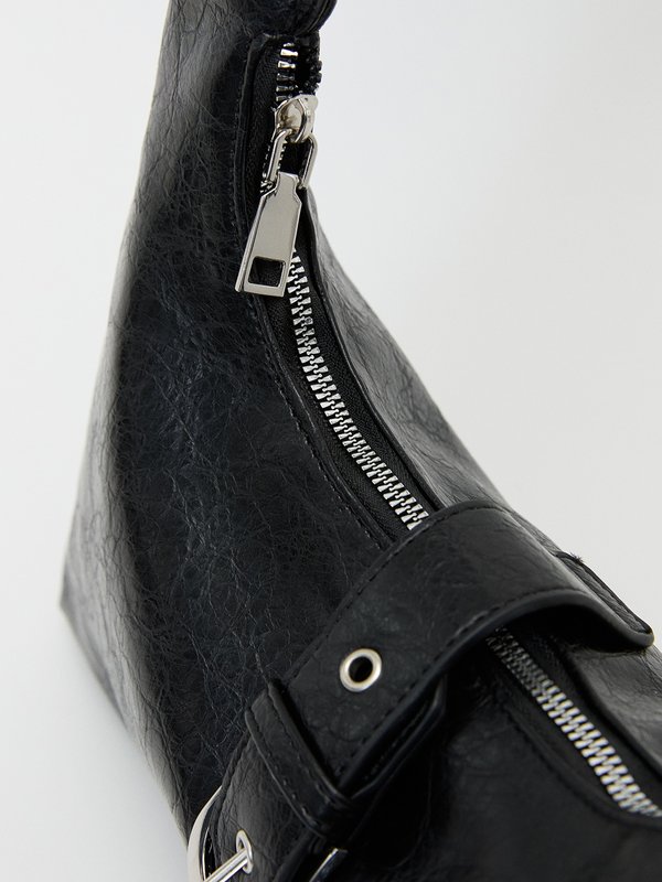 Pomelo My Accessories Belted Shoulder Bag - Black