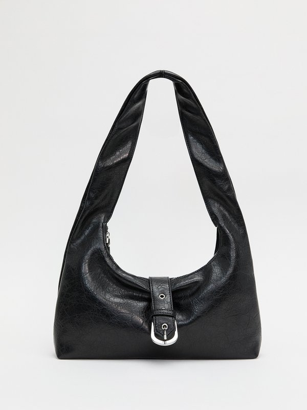 pomelo My Accessories Belted Shoulder Bag - Black