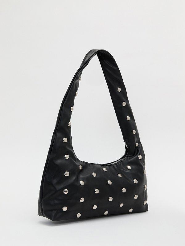 Pomelo My Accessories Polka Dot Shoulder Bag - Black