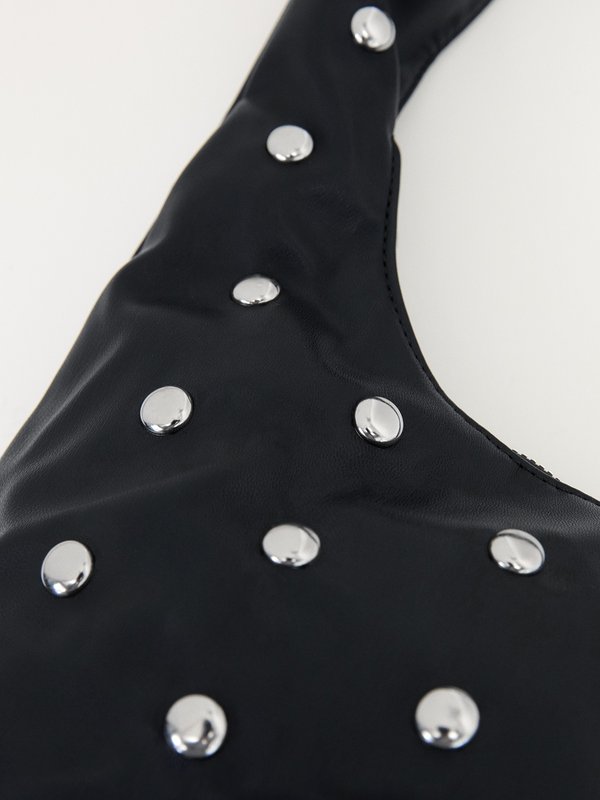 Pomelo My Accessories Polka Dot Shoulder Bag - Black