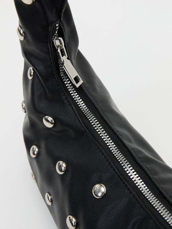 Pomelo My Accessories Polka Dot Shoulder Bag - Black