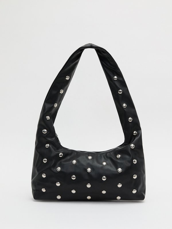 pomelo My Accessories Polka Dot Shoulder Bag - Black