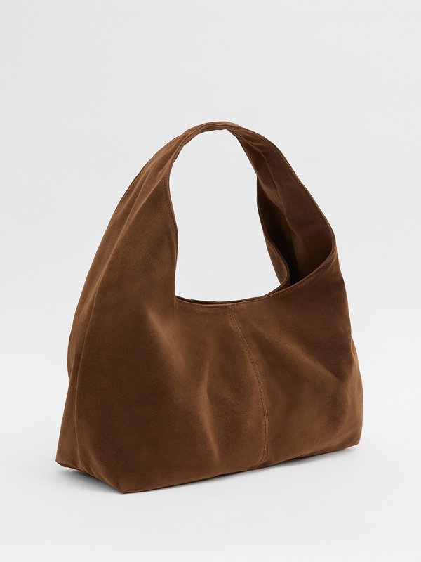 Pomelo My Accessories Suede Shoulder Bag - Brown