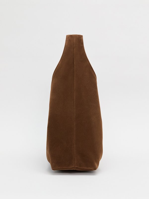 Pomelo My Accessories Suede Shoulder Bag - Brown