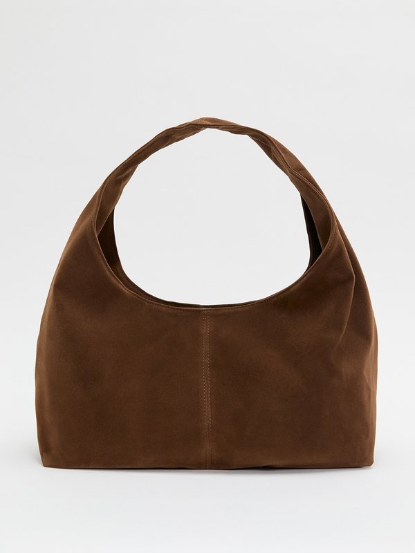 pomelo My Accessories Suede Shoulder Bag - Brown