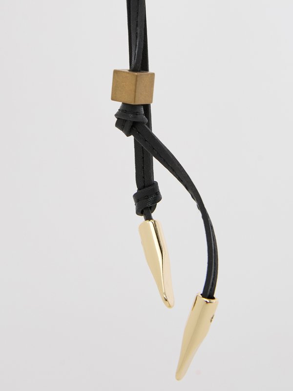 Pomelo Pomelo Anagram Bag Charm Key Holder - Black