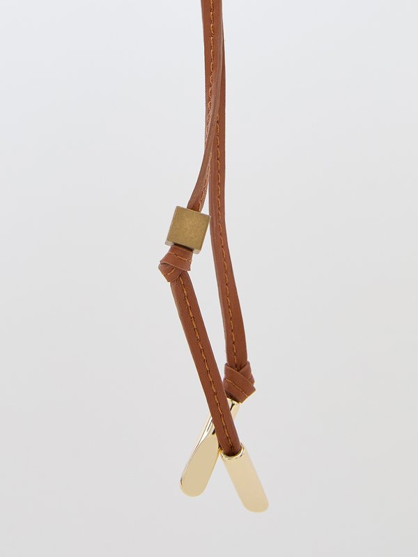 Pomelo Pomelo Anagram Bag Charm Key Holder - Brown