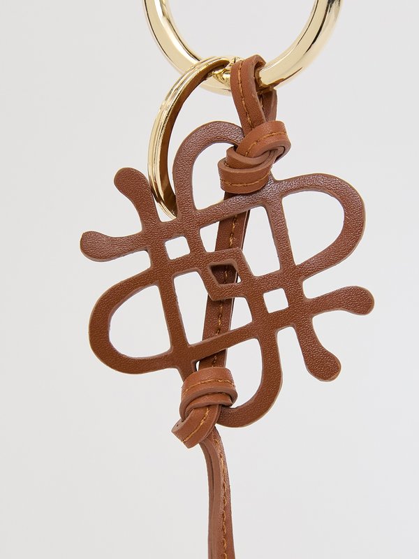 Pomelo Pomelo Anagram Bag Charm Key Holder - Brown