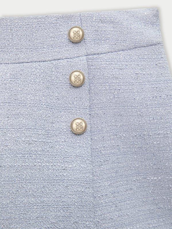 Pomelo Pomelo Asymmetric Skort - Light Blue