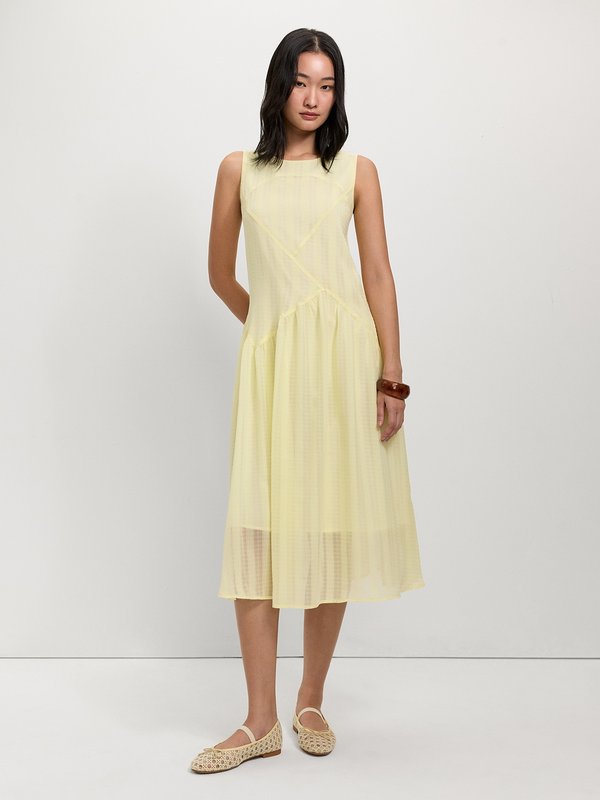 Pomelo Pomelo Asymmetrical Dress - Cream