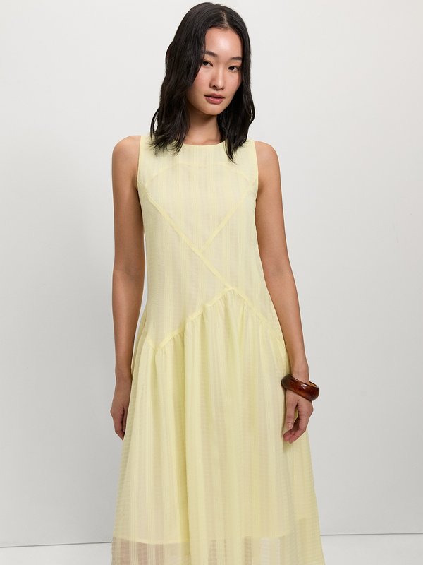 pomelo Pomelo Asymmetrical Dress - Cream