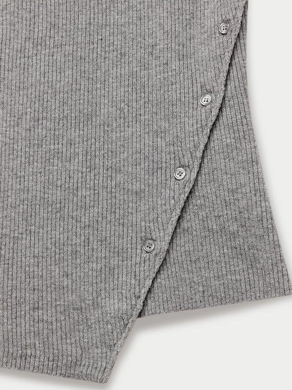 Pomelo Pomelo Asymmetrical Hem Tank - Light Grey