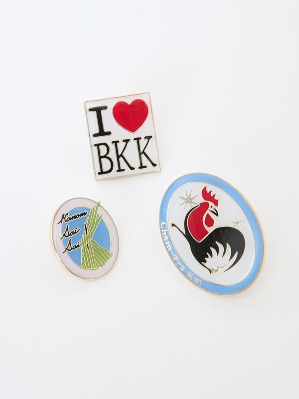 Pomelo Pomelo Bangkok Brooch Pins Set - Multi Color