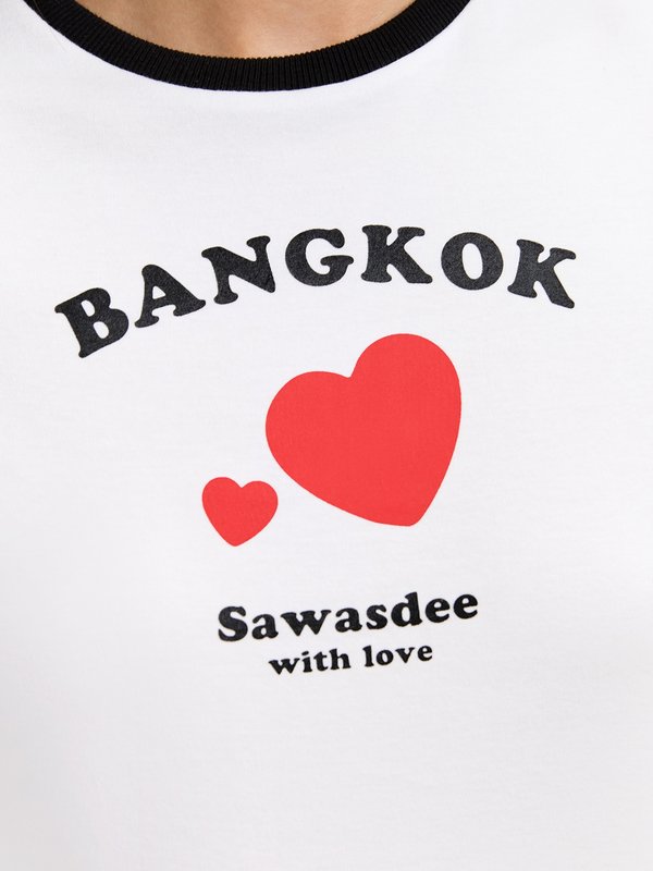 Pomelo Pomelo Bangkok Graphic Print Tee - White