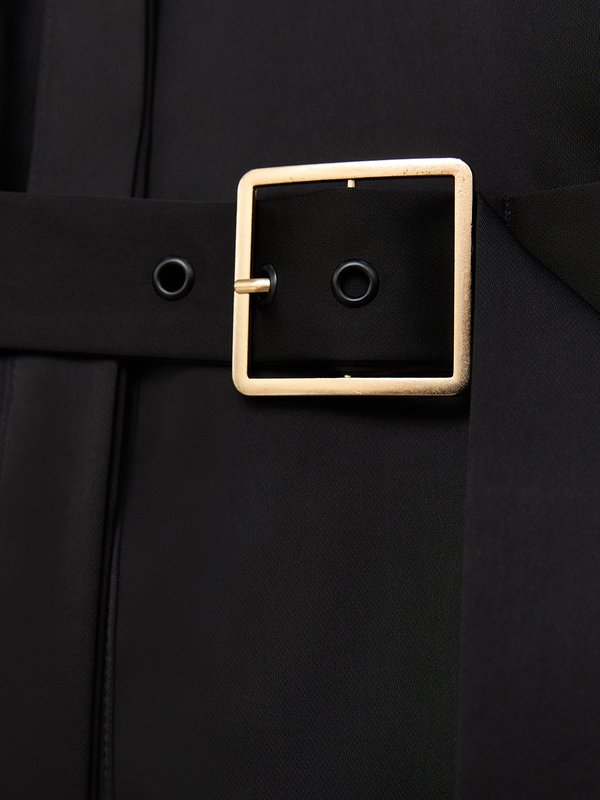 Pomelo Pomelo Belted Blouse - Black