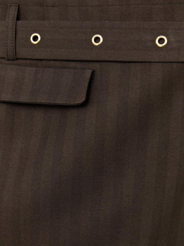 Pomelo Pomelo Belted Skort - Brown