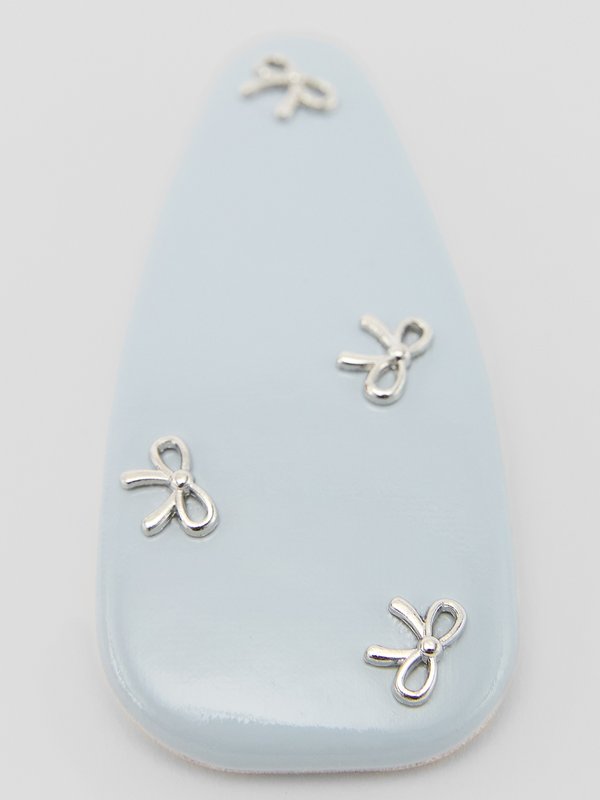 Pomelo Pomelo Bow Accent Hair Clip - Baby Blue