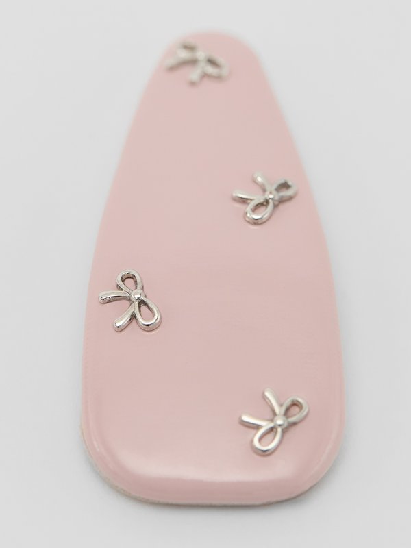 Pomelo Pomelo Bow Accent Hair Clip - Baby Pink