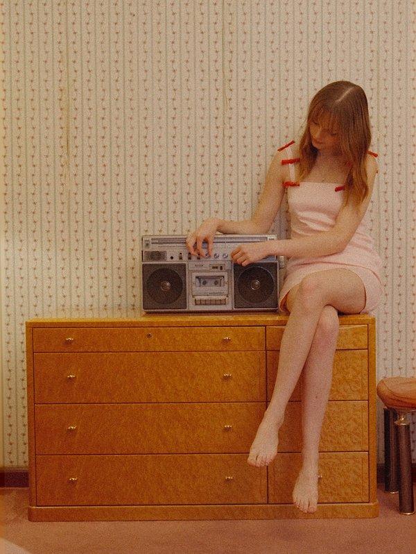 pomelo Pomelo Bow Detail Mini Dress - Light Pink